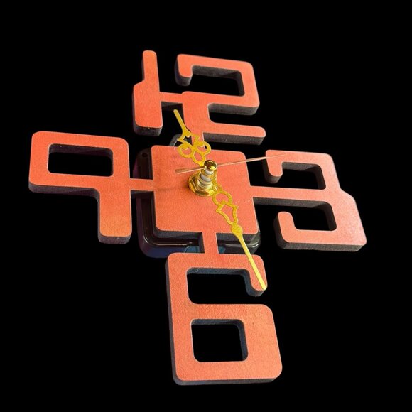Vibrant Orange Wall Clock - Picture 1 of 10